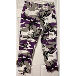 Rothco Ultra Force BDU Purple Camo Cargo Pants Mens Medium Regular Tactical